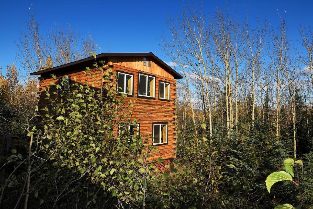 Denali Park View Family Log Cabin Exterior foto