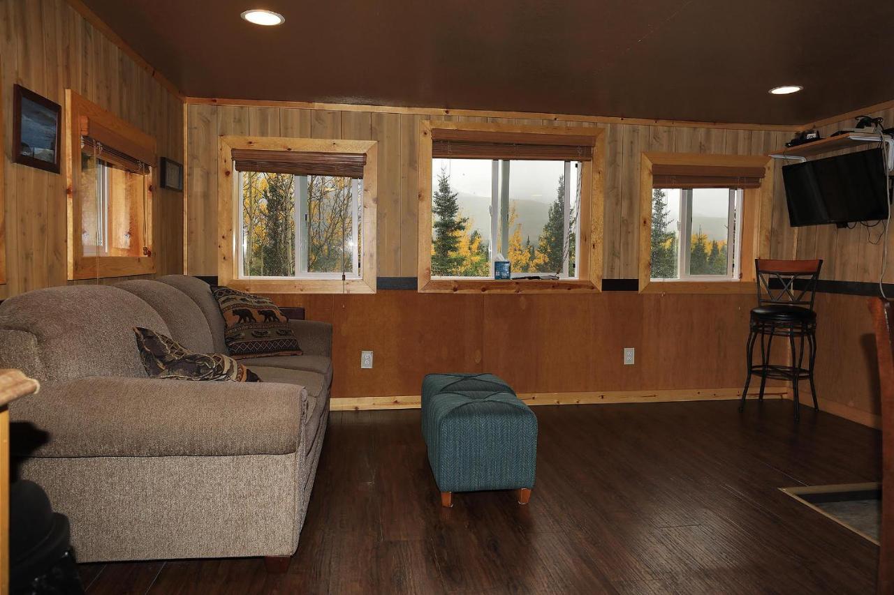 Denali Park View Family Log Cabin Exterior foto